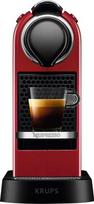 KRUPS Nespresso CitiZ coffee machine in cherry red