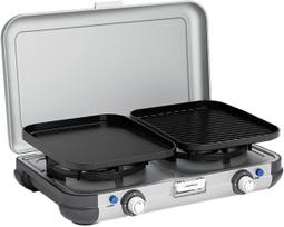 Campingaz Camping Kitchen 2 Grill & Go CV, gas cooker (grey/black, 2x 2kW, model 2023)