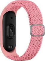 Beline smartwatch strap for Xiaomi Mi Band 5/6/7 | Nylon | pink