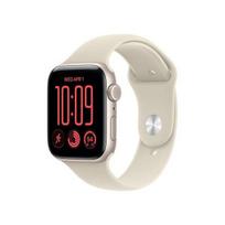 Išmanusis laikrodis Apple Watch SE 3 GPS + Cellular 44mm Starlight aliuminio korpusas su smėlio spalvos sportine apyranke - S/M