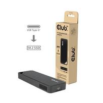 Korpusas kietiesiems diskams Club 3D CLUB3D SSD M.2 korpusas juodas (CAC-2510)