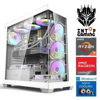 INTOP AQUA Ryzen 7 7700X 16GB DDR5 1TB SSD M.2 NVME+2TB RX9060XT 16GB WIN11