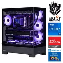 INTOP AQUA i7-14700F 32GB DDR5 1TB SSD M.2 NVME RX9060XT 16GB WIN11Pro