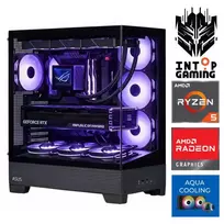 INTOP AQUA Ryzen 5 7500X3D 32GB DDR5 1TB SSD M.2 NVME RX9060XT 16GB no-OS
