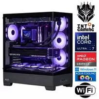 INTOP AQUA Ultra 7 265KF 16GB DDR5 1TB SSD M.2 NVME+2TB RX9060XT 16GB WiFi WIN11Pro