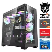 INTOP AQUA Ryzen 7 7700X 64GB DDR5 1TB SSD M.2 NVME+2TB RX9060XT 16GB WIN11Pro
