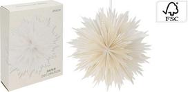 Kalėdinė dekoracija Christmas Gifts 3D DEKORATYVINĖ POPIERINĖ ŽVAIGŽDĖ 50CM BALTA