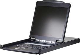 Aten 8 prievadų 19 colių LCD KVM komutatorius su skandinaviška klaviatūra