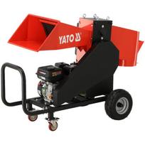 Yato benzinu šakų smulkintuvas YT-86161, 4.1 kW, 196 cm³, 80 mm, 4 m³/h, Loncin variklis, 6 peiliai, 3600 aps./min, 3.6 l, 0.6 l