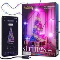Twinkly Candies 200 LED RGB, TWKP200RGB-G, 12m, IP20, žalias laidas, USB-C, suderinamas su išmaniaisiais namais