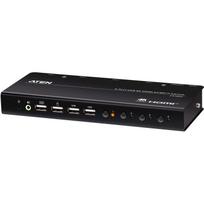 Aten KVMP komutatorius CS784H-AT-G, 4x HDMI, 4096x2160 pikselių, 60 Hz, 4 kompiuteriai, USB šakotuvas, juodas