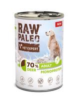 RAW PALEO Monoprotein Deer Adult 6x400g su elnio mėsa, šlapias šunų maistas