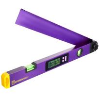 Ermenrich skaitmeninis kampų ieškiklis Verk DA40 LL_83830, 0–230°, ±0.5°, 0.01°, 9V, LCD ekranas, automatinė kalibracija