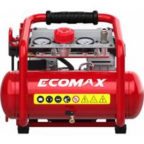 Ecomax stūmoklinis kompresorius EMX 3300682, 800W, 6l, 8bar, 125l/min, be alyvos, tylus, nešiojamas