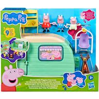 Peppa Pig Žaislų rinkinys Trijų paršelių kemperis G2201, 3-6 metai, 2 vnt., 3 figūrėlės, 4 aksesuarai, lipdukai