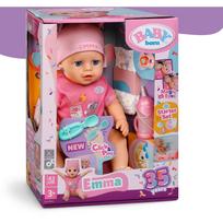 Baby Born lėlė Emma Click and Play 839966, 43 cm, 10 funkcijos, 8 priedai, be baterijų