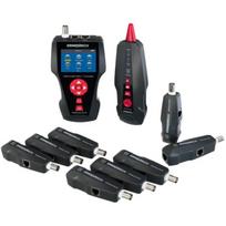 Ermenrich kabelio ilgio testeris NetGeeks NL70 LL_82555, 0-1000m, 2,8 colio LCD, PoE, PING, 8 nuotoliniai moduliai, kalibravimas