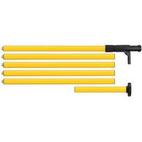 Ermenrich teleskopinis stiebas TWR40 LL_84657, 0.7-3.96m, 6 sekcijos, 32mm, 1/4" ir 5/8" sriegis, IP54, aliuminis