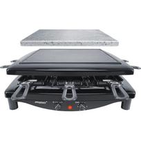 Steba Raclette RC 3 Plus 620900, 1450W, 220-240V, 26x26cm, 8 keptuvės, 2 plokštės, juodas, emaliuotas plienas