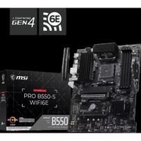 MSI Pagrindinė plokštė PRO B550-S WIFI6E 7C56-097R, AM4, DDR4, 4x DDR4 2667MHz, ATX, Wi-Fi 6E, Bluetooth, HDMI, 2x M.2, 4x SATA 3