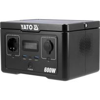 Yato nešiojama akumuliatorių stotis YT-83087, 600W, 256Wh, LiFePO4, EPS režimas, LCD ekranas, BMS apsauga, gryna sinusoidė