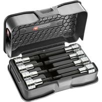 Facom antgalių su įdėklu rinkinys SV.J8B, 1/2", 6-12mm, 8 vnt., trumpi ir ilgi, XZN, dėkle