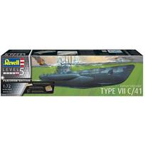 Revell plastikinis modelis Vokiečių povandeninis laivas tipas VII C/41 05163, 1:72, 93.4 cm, 832 dalys, minimalus amžius 14 metų