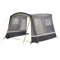 High Peak autobuso palapinė Trento 2.0 14180, 4000mm, 9,1kg, 1 įėjimas, 4 langai, permatomi PVC langai, vandeniui atsparios siūlės