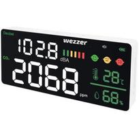 Levenhuk oro kokybės monitorius Wezzer Air PRO CN20 LL_81410, CO2 400–5000ppm, 30–130dB, -10...+50°C, termometras, higrometras