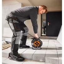 Neo Tools apsauginiai batai 82-171-42, 42 dydis, S1 SR, plieninis pirštas, tekstilė ir zomša, PU padas, pilka juoda
