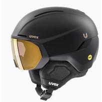 Uvex Slidinėjimo šalmas ULTIMATE HORIZON, 51-62cm, juodas, matinis, magnetinė sagtys, MIPS, OTG, ventiliacija