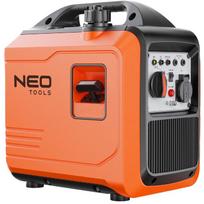 Neo Tools inverterinis generatorius 04-733, 2000W, 230V, 50Hz, 16A, 12V, 4l, 79,7cm³, 1 cilindras, 95dB, grynoji sinusoidė