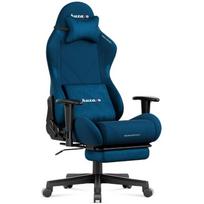 Huzaro žaidimų kėdė HZ-FORCE 5.7 BLUE, 660mm, 53cm, 155°, 140-185cm, 136kg, mėlyna, plienas, veliūras, 2D porankiai, galvos atrama