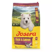 Josera Mini Junior Duck&Salmon sausas maistas šunims, 10 kg