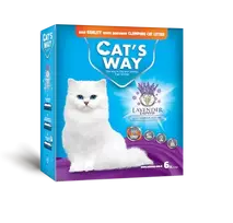 CAT’S WAY Eco Premium Bentonitinis Kraikas – Levandų kvapo 5,1KG / 6L (kartoninė dėžė)