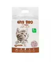 TOFU kraikas katėms „HayBro” 7 L/2,5 kg, (Espresso) 100% NATŪRALUS KRAIKAS - 1 vnt. × 7 L