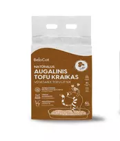 KAČIŲ KRAIKAS "Belocat" TOFU-6L/2,5Kg., (Coffee) 100% NATŪRALUS KRAIKAS - 8 vnt. × 6 L