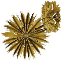 Snigo Plokštelė, Kabinama Popierinė Dekoracija, Skersmuo 50 Cm, Mica – Rudas