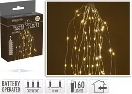 Mondex Kalėdinės lemputės - LED girlianda 160 LED 190 cm