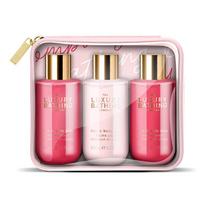 Grace Cole Toasted Marshmallow & Salted Caramel Hair Spray Trio - Dárková sada tělových mlh v taštičce ( 3 ks )