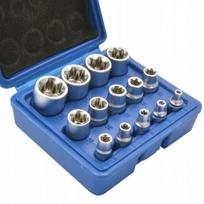 TORX galvučių rinkinys, 14 vnt.