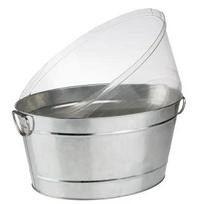 Dubuo buteliams Metal, ovalus, metalas/PVC, LDUAPS4004133360952