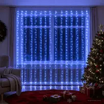 Užuolaidų girlianda 600 LED Mėlyna 600 x 300 cm