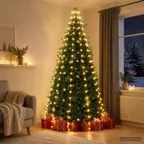 Kalėdų eglutės lemputės 210 LED Šilta balta 210 cm