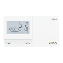 Engo E901 laidinis virštinkinis programuojamas termostatas 5A baltas