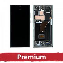 LCD ekranas skirtas Samsung S918 S23 Ultra su rėmeliu / Juodas / OEM