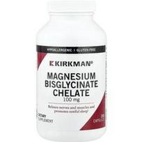 Kirkman Labs, Magnio bisglicinato chelatas, 100 mg, 250 kapsulių