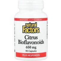 Natural Factors, Citrusinių vaisių bioflavonoidai ir hesperidinas, 90 kapsulių
