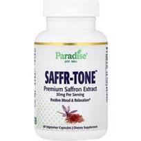 Paradise Herbs, „Saffr-Tone™“, 60 vegetariškų kapsulių (15 mg vienoje kapsulėje)