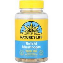 Nature's Life, Reiši grybas, 100 kapsulių (600 mg vienoje kapsulėje)